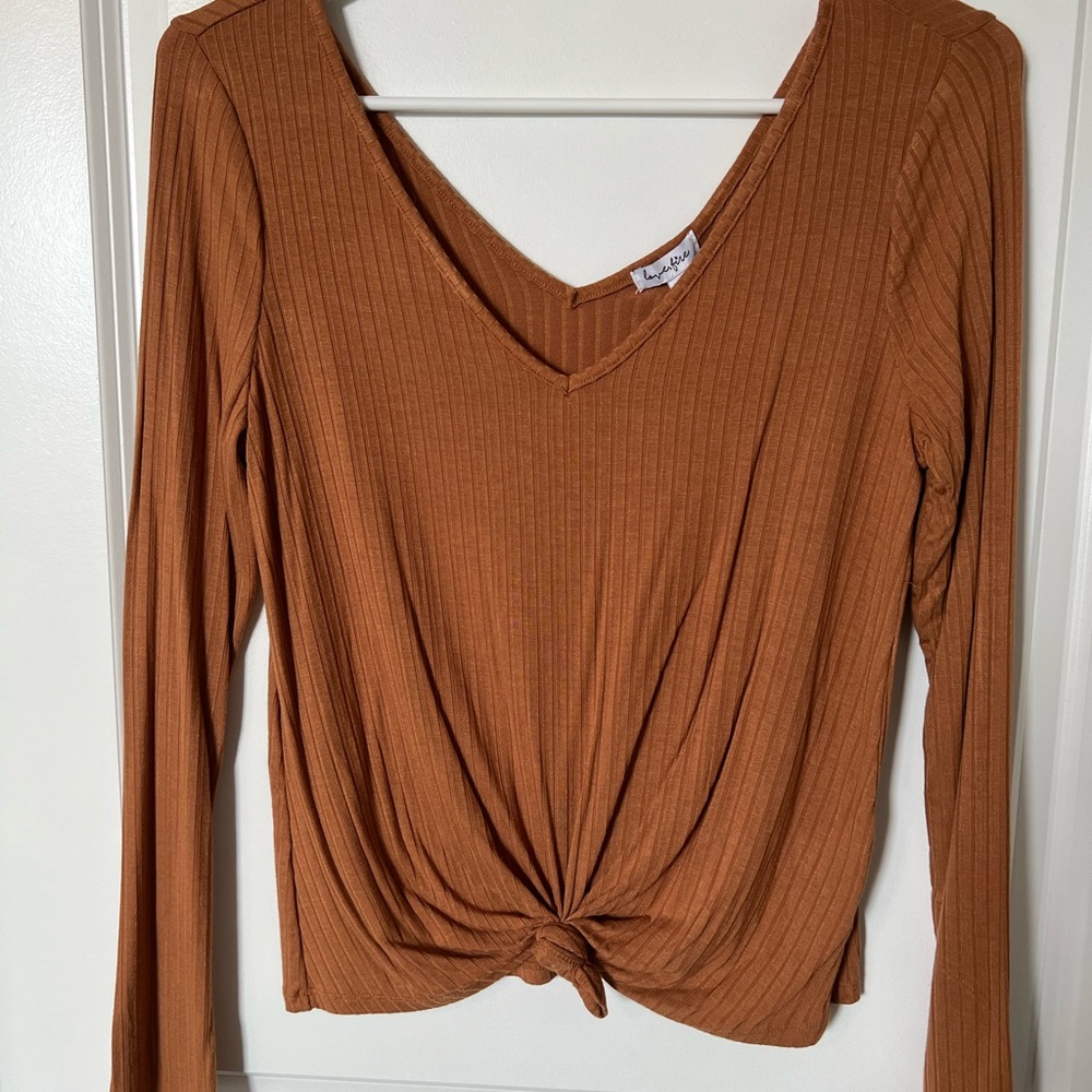 Love, Fire Tie Front Top